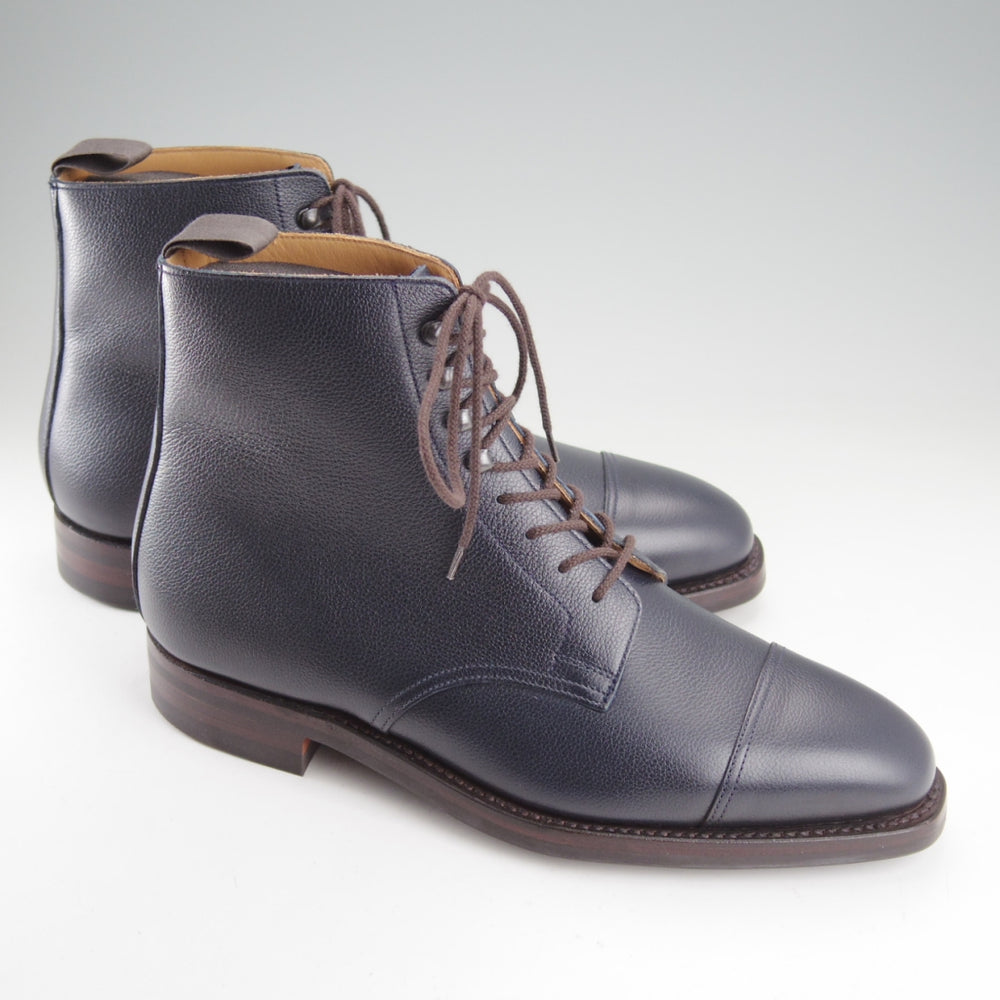 未使用★クロケット&ジョーンズ 7.5E【現行定価10万円以上★ダイナイトソール/バーニーズNY別注/MORECAMBE】318ラスト/ブーツ/紺★o189