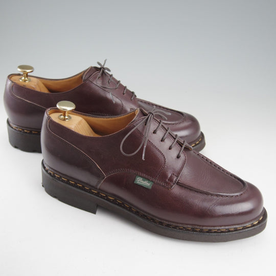 未使用★パラブーツ SIZE 7【定価￥99,000-★シャンボード/CHAMBORD】Uチップ/TEXソール/リスレザー/CAFÉ/濃茶/メンズ/Paraboot★o747