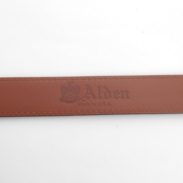 未使用★オールデン 32インチ【貴重★レザー/ベルト/MB0112】本革/茶/赤茶/メンズ/ALDEN★n188