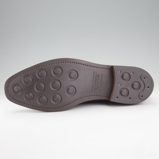 未使用★クロケット&ジョーンズ 7.5E【現行定価10万円以上★ダイナイトソール/バーニーズNY別注/MORECAMBE】318ラスト/ブーツ/紺★o189