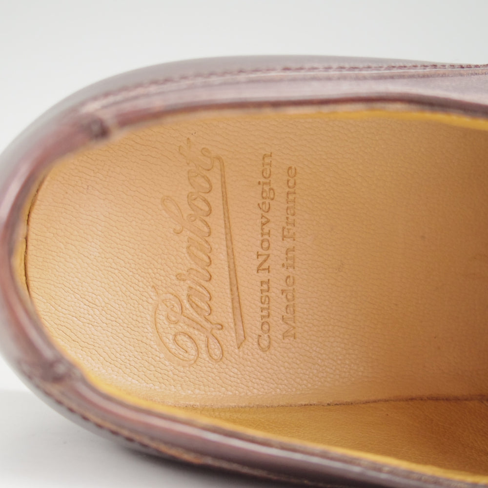 未使用★パラブーツ SIZE 7【定価￥99,000-★シャンボード/CHAMBORD】Uチップ/TEXソール/リスレザー/CAFÉ/濃茶/メンズ/Paraboot★o747