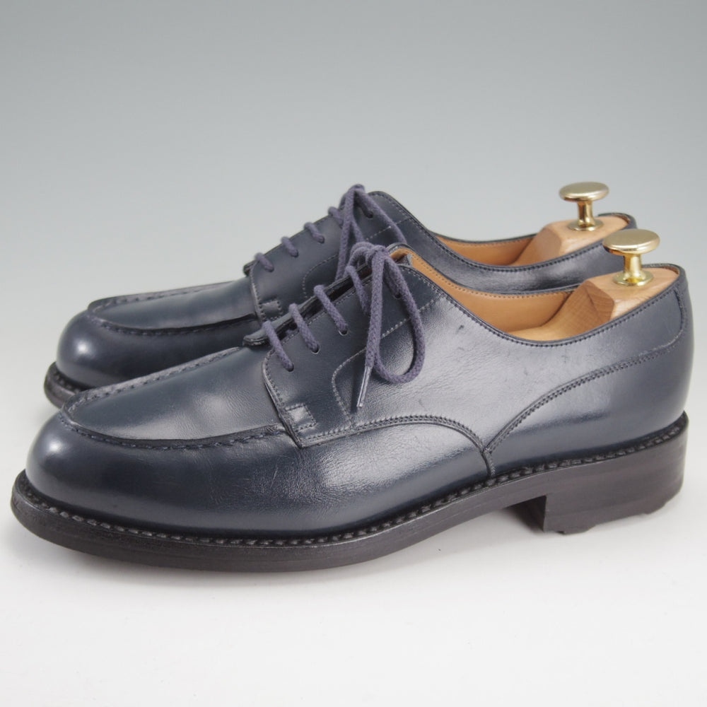 極上★J.M.ウエストン 5.5D【現行定価￥187,000-★ゴルフ/GOLF】641/31ラスト/Uチップ/ボックスカーフ/紺/Weston/ウェストン★p325