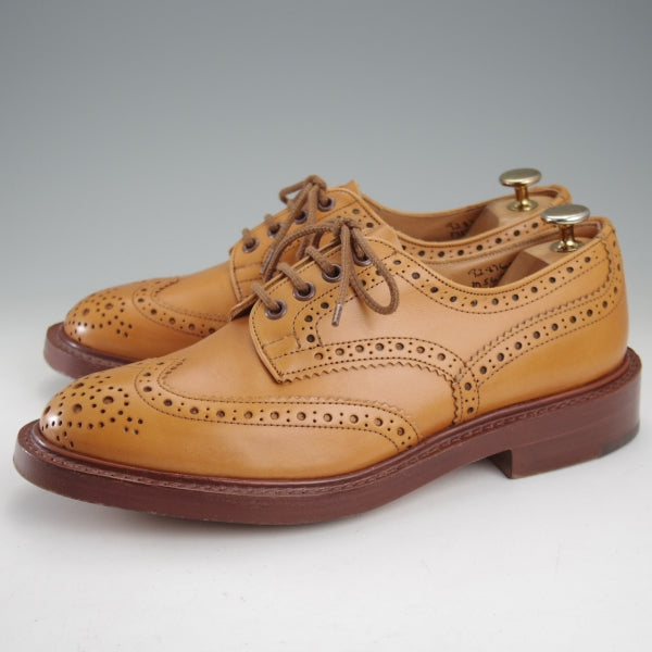極美品★トリッカーズ SIZE 7【定価￥132,000-★BOURTON/エイコンアンティーク】バートン/M5633/カントリーシューズ/薄茶/Tricker's★n702