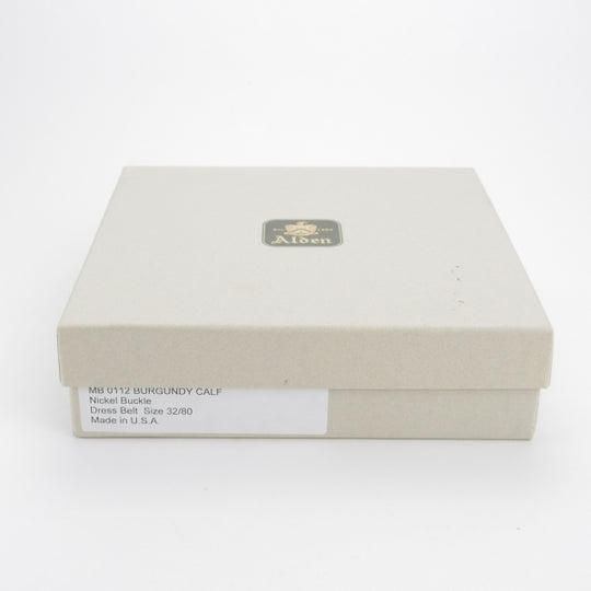 未使用★オールデン 32インチ【貴重★レザー/ベルト/MB0112】本革/茶/赤茶/メンズ/ALDEN★n188