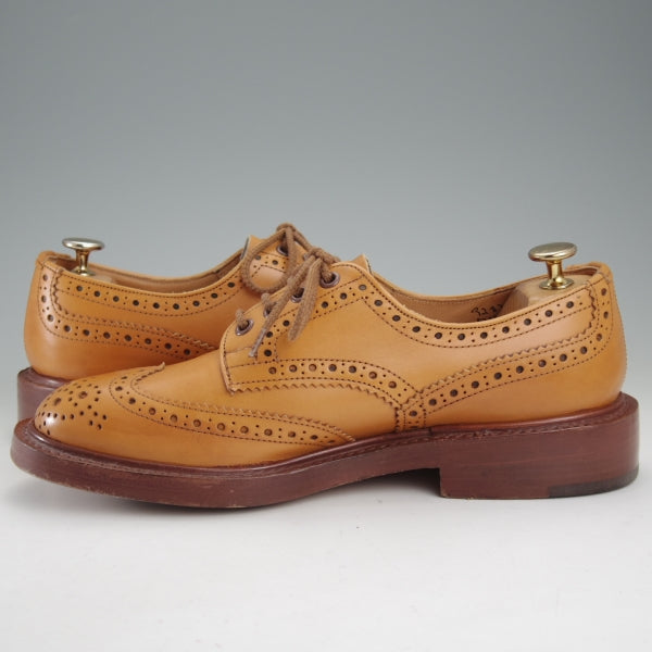 極美品★トリッカーズ SIZE 7【定価￥132,000-★BOURTON/エイコンアンティーク】バートン/M5633/カントリーシューズ/薄茶/Tricker's★n702