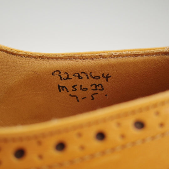 極美品★トリッカーズ SIZE 7【定価￥132,000-★BOURTON/エイコンアンティーク】バートン/M5633/カントリーシューズ/薄茶/Tricker's★n702