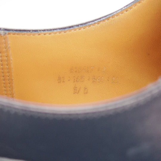 極上★J.M.ウエストン 5.5D【現行定価￥187,000-★ゴルフ/GOLF】641/31ラスト/Uチップ/ボックスカーフ/紺/Weston/ウェストン★p325