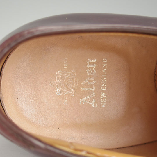 極上★オールデン 7.5D【定価￥217,800-★コードバン/モディファイドラスト/54321】Vチップ/#8/バーガンディー/赤茶/メンズ/ALDEN★o748