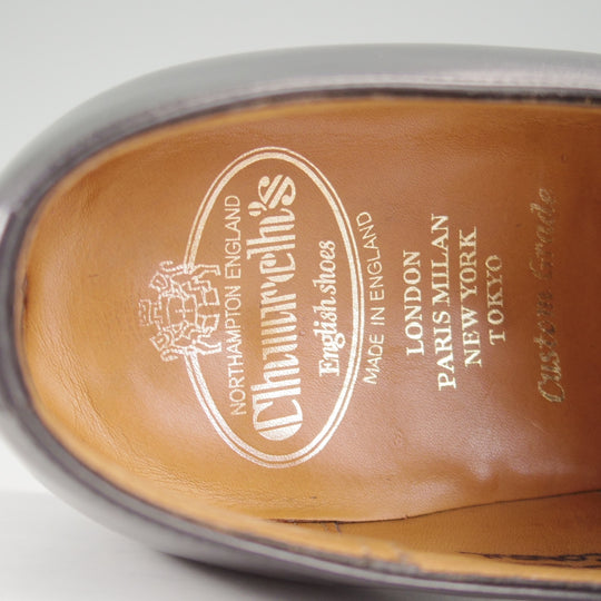 極上★チャーチ 85F/UK8.5【定価￥192,500-★コンサル/CONSUL】173ラスト/ストレートチップ/カーフ/黒/メンズ/Church's★o749