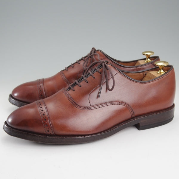 ★(米)アレンエドモンズ 7EEE【現行定価10万円程度★パンチドキャップトゥ/Fifth Avenue】カーフ/茶/メンズ/ALLEN EDMONDS★n704