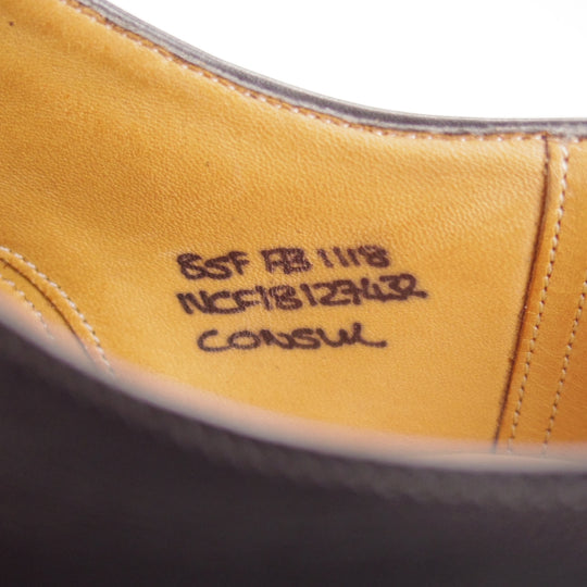 極上★チャーチ 85F/UK8.5【定価￥192,500-★コンサル/CONSUL】173ラスト/ストレートチップ/カーフ/黒/メンズ/Church's★o749