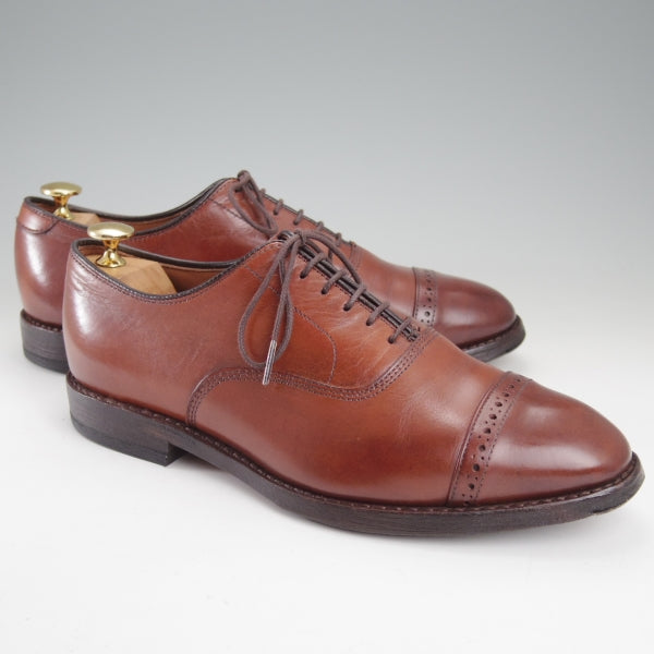 ★(米)アレンエドモンズ 7EEE【現行定価10万円程度★パンチドキャップトゥ/Fifth Avenue】カーフ/茶/メンズ/ALLEN EDMONDS★n704