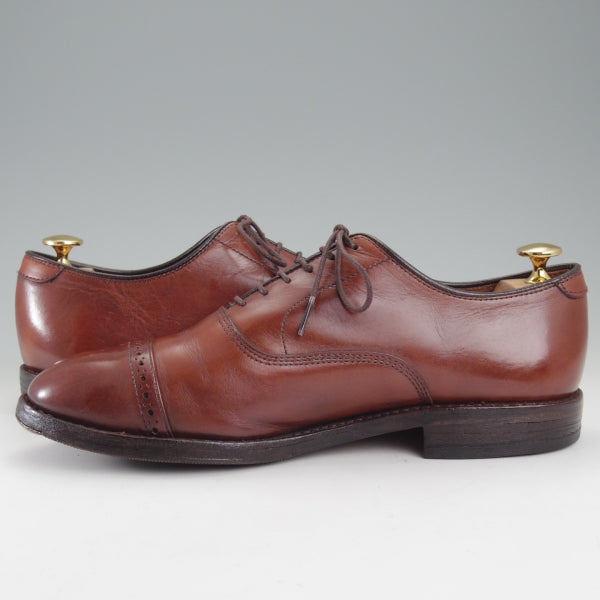 ★(米)アレンエドモンズ 7EEE【現行定価10万円程度★パンチドキャップトゥ/Fifth Avenue】カーフ/茶/メンズ/ALLEN EDMONDS★n704