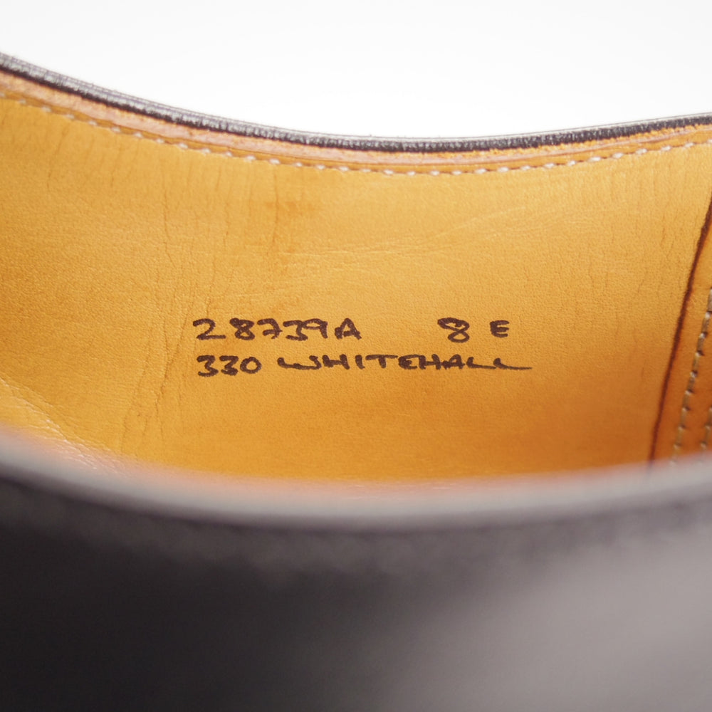 極上★クロケット&ジョーンズ 8E【定価￥148,500-★ハンドグレードライン/WHITEHALL】ストレートチップ/330ラスト/カーフ/黒/メンズ★o192