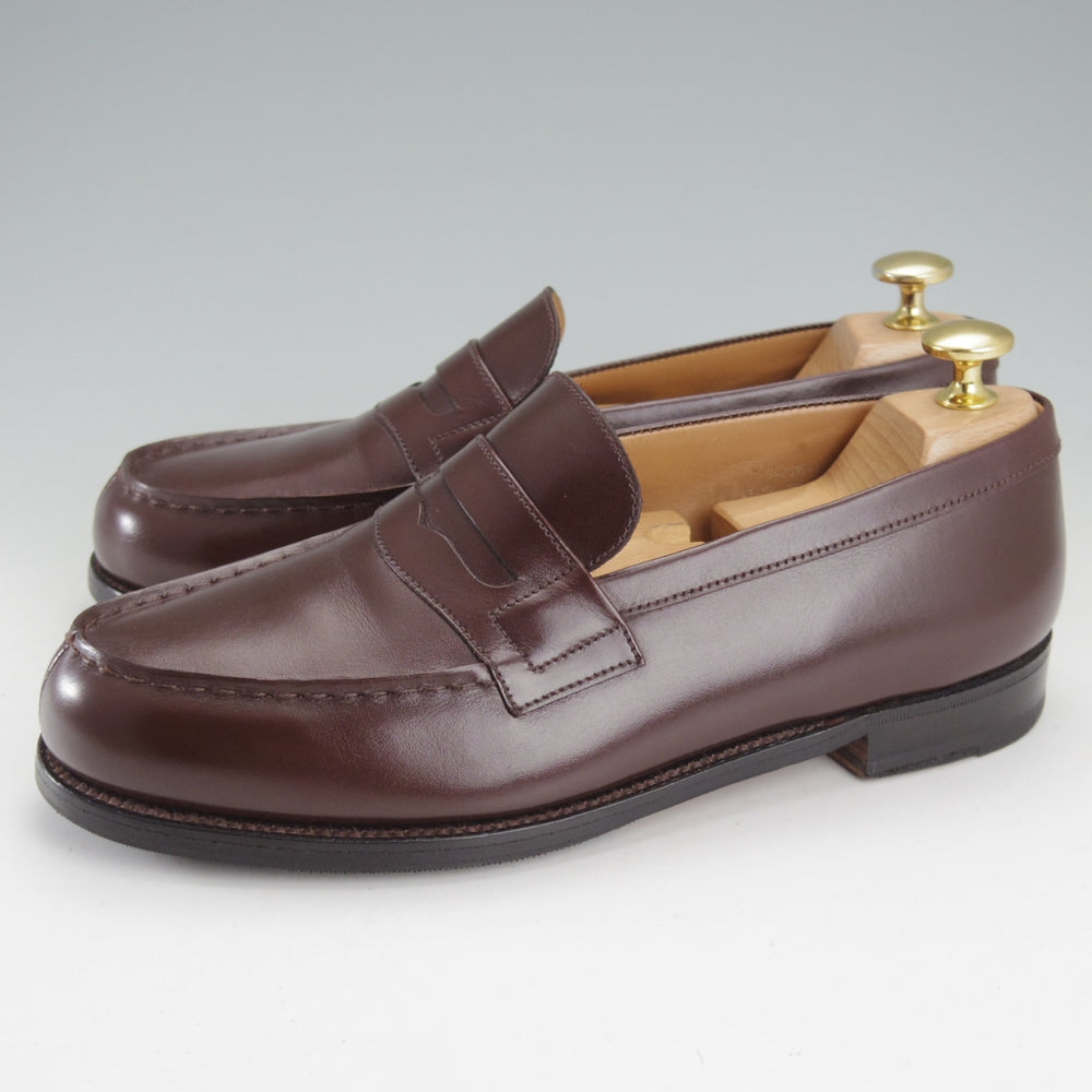 極上★J.M.ウエストン 4.5E【定価￥156,200-★180/コインローファー】41ラスト/ボックスカーフ/濃茶/メンズ/Weston/ウェストン★o193