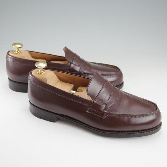 極上★J.M.ウエストン 4.5E【定価￥156,200-★180/コインローファー】41ラスト/ボックスカーフ/濃茶/メンズ/Weston/ウェストン★o193