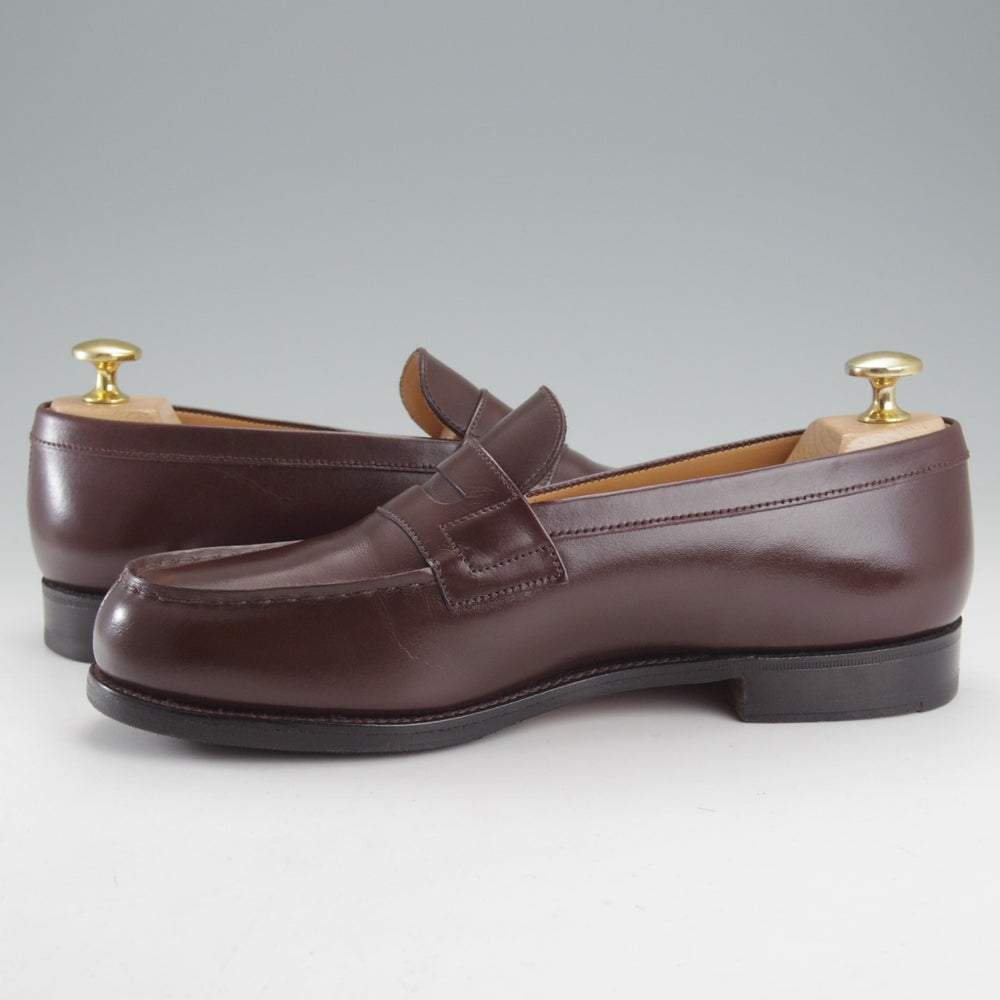 極上★J.M.ウエストン 4.5E【定価￥156,200-★180/コインローファー】41ラスト/ボックスカーフ/濃茶/メンズ/Weston/ウェストン★o193