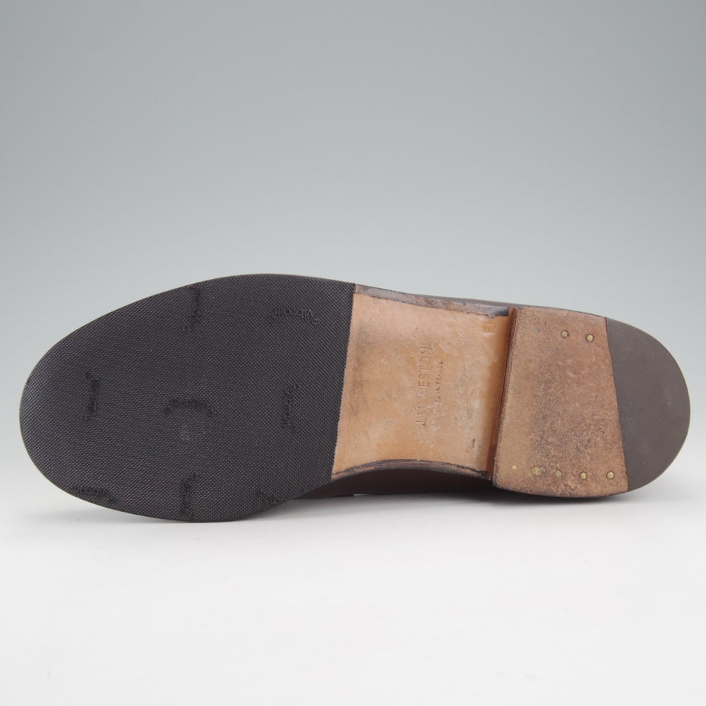 極上★J.M.ウエストン 4.5E【定価￥156,200-★180/コインローファー】41ラスト/ボックスカーフ/濃茶/メンズ/Weston/ウェストン★o193