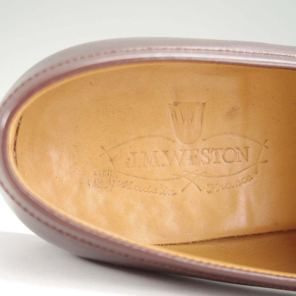 極上★J.M.ウエストン 4.5E【定価￥156,200-★180/コインローファー】41ラスト/ボックスカーフ/濃茶/メンズ/Weston/ウェストン★o193