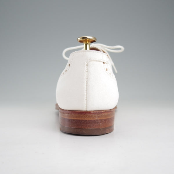 極上★クロケット&ジョーンズ 7.5C【同系モデル定価￥132,000-★WESTFIELD/セミブローグ】341ラスト/スエード/白/Crockett&Jones★n705