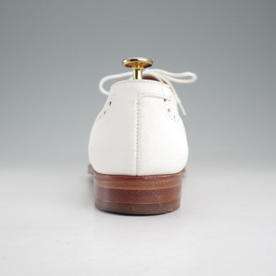 極上★クロケット&ジョーンズ 7.5C【同系モデル定価￥132,000-★WESTFIELD/セミブローグ】341ラスト/スエード/白/Crockett&Jones★n705