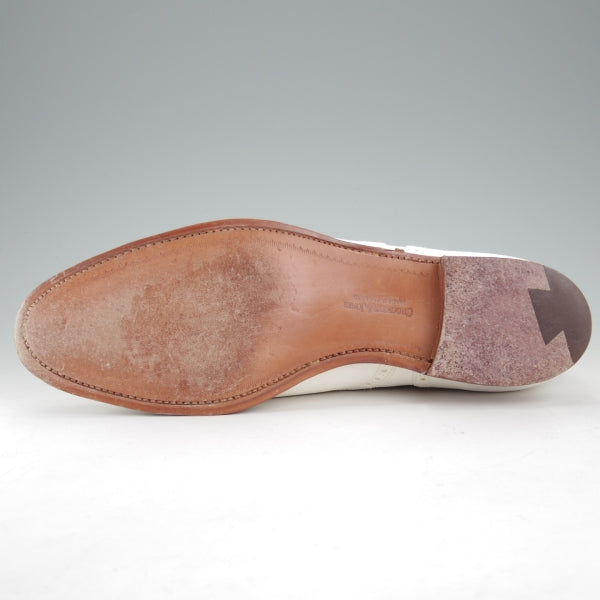 極上★クロケット&ジョーンズ 7.5C【同系モデル定価￥132,000-★WESTFIELD/セミブローグ】341ラスト/スエード/白/Crockett&Jones★n705