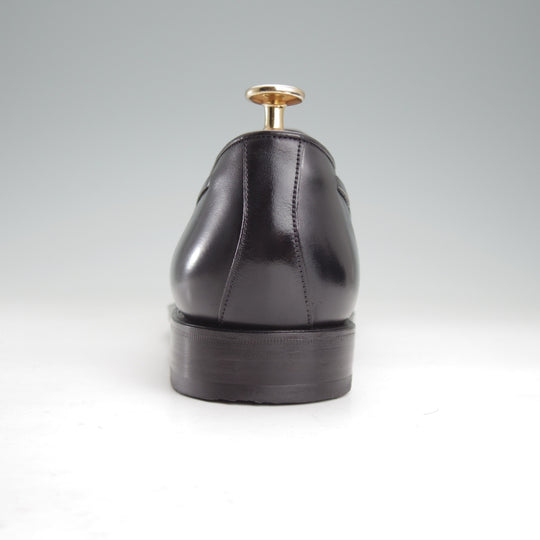 美品★(スペイン製)カルミナ SIZE 9【定価￥94,600-★タッセルローファー/80367】FORESTラスト/ボックスカーフ/黒/メンズ/CARMINA★o194