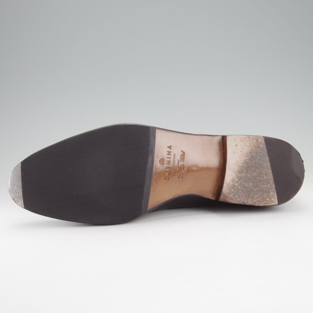 美品★(スペイン製)カルミナ SIZE 9【定価￥94,600-★タッセルローファー/80367】FORESTラスト/ボックスカーフ/黒/メンズ/CARMINA★o194