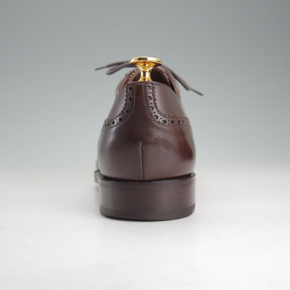 極上★(スペイン製)カルミナ SIZE 6.5【定価￥94,600-★純正シューツリー付/セミブローグ/10051】RAINラスト/濃茶/メンズ/CARMINA★p328