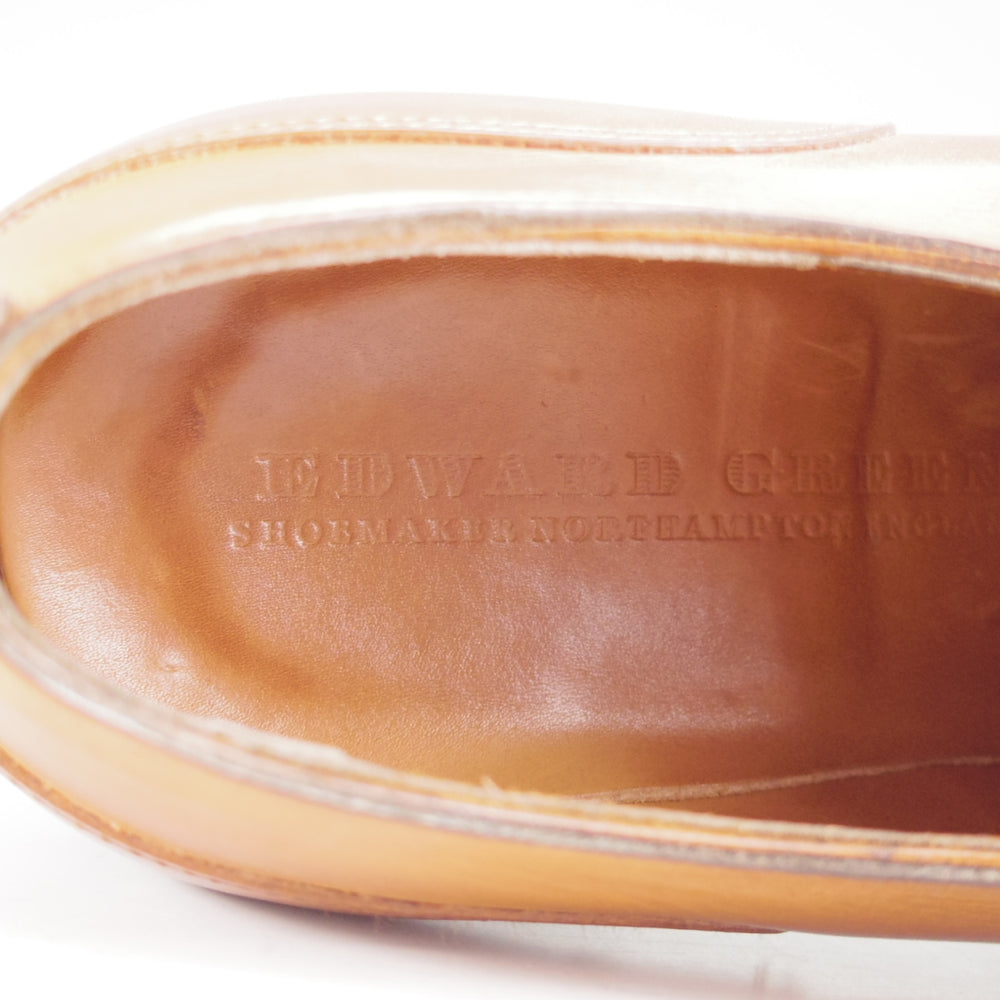 ★エドワードグリーン 5.5E【現行定価￥324,500-★DOVER/ドーバー】202ラスト/スキンステッチ/Uチップ/薄茶/EDWARD GREEN★o751