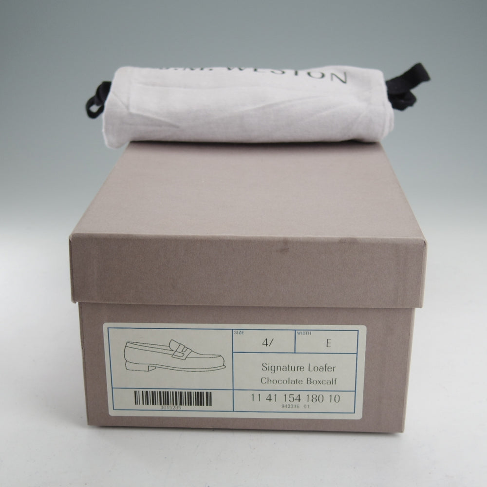 極上★J.M.ウエストン 4.5E【定価￥156,200-★180/コインローファー】41ラスト/ボックスカーフ/濃茶/メンズ/Weston/ウェストン★o193