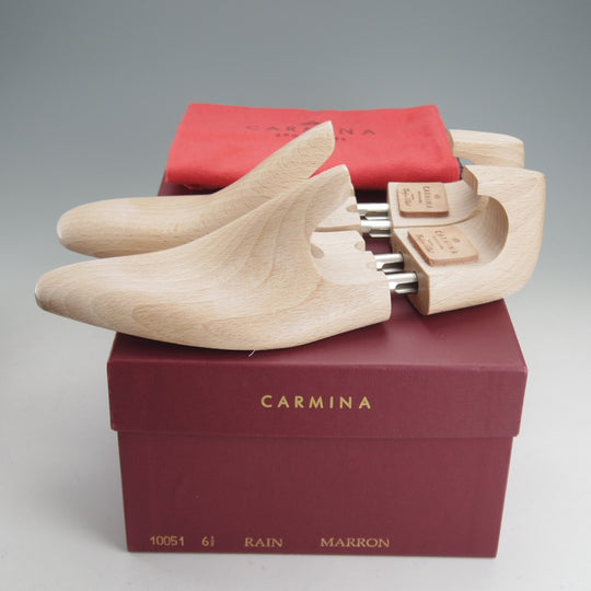 極上★(スペイン製)カルミナ SIZE 6.5【定価￥94,600-★純正シューツリー付/セミブローグ/10051】RAINラスト/濃茶/メンズ/CARMINA★p328