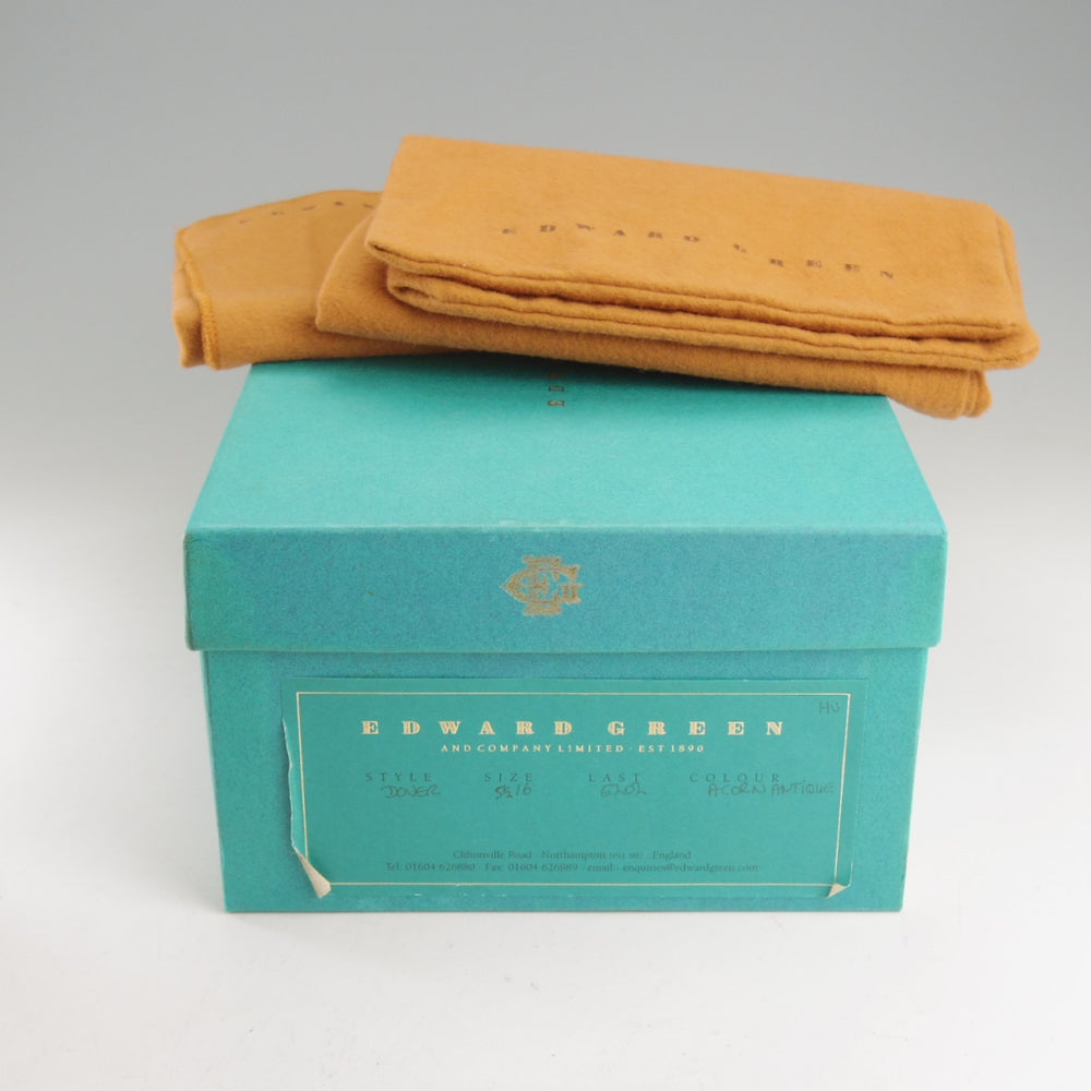 ★エドワードグリーン 5.5E【現行定価￥324,500-★DOVER/ドーバー】202ラスト/スキンステッチ/Uチップ/薄茶/EDWARD GREEN★o751