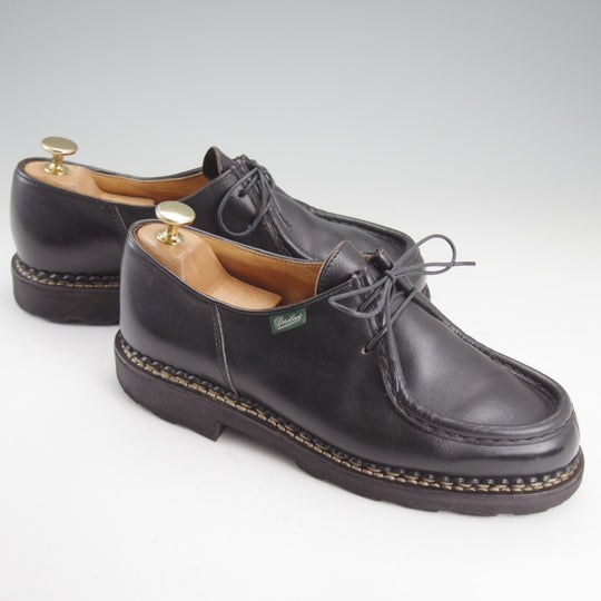 極上★パラブーツ SIZE 39.5【定価￥110,000-★ミカエル/MICHAEL】チロリアンシューズ/リスレザー/黒/メンズ/Paraboot★p329