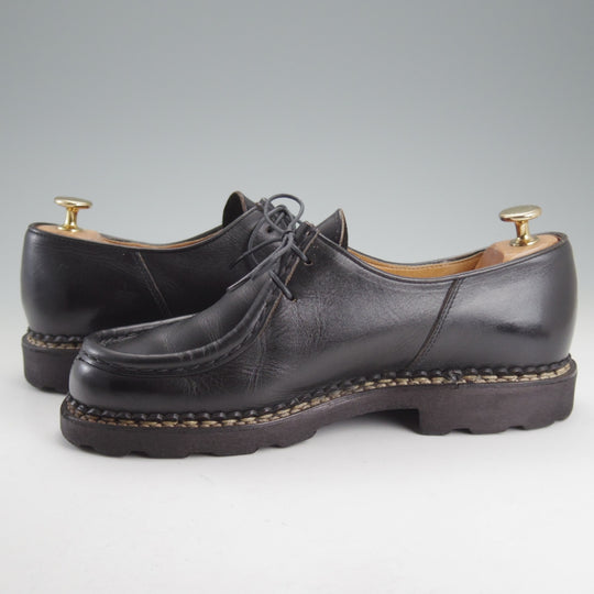 極上★パラブーツ SIZE 39.5【定価￥110,000-★ミカエル/MICHAEL】チロリアンシューズ/リスレザー/黒/メンズ/Paraboot★p329