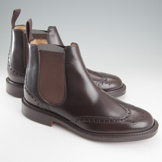 未使用★チャーチ 70F/UK7【5都市ロゴ★KETSBY/サイドゴアブーツ】103Bラスト/LIGHT EBONY/ライトエボニー/濃茶/Church's★o196