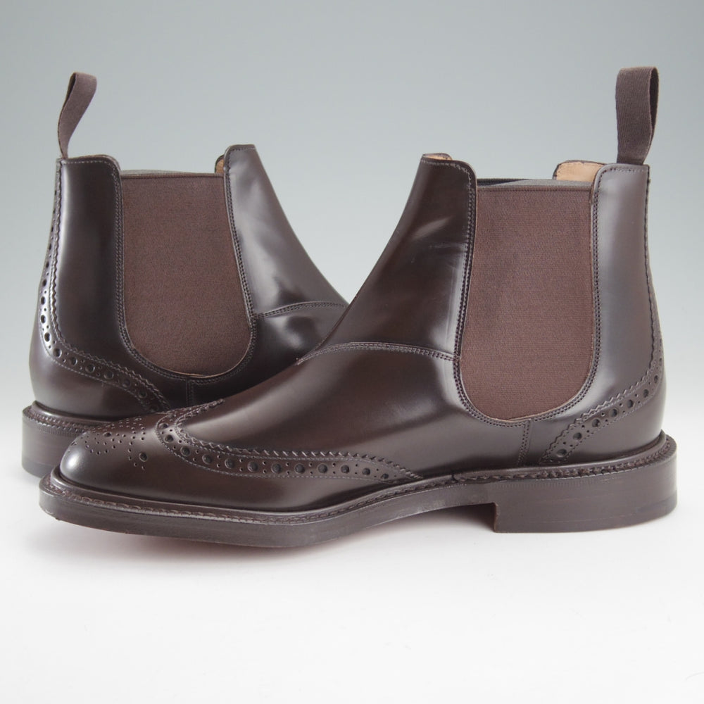 未使用★チャーチ 70F/UK7【5都市ロゴ★KETSBY/サイドゴアブーツ】103Bラスト/LIGHT EBONY/ライトエボニー/濃茶/Church's★o196