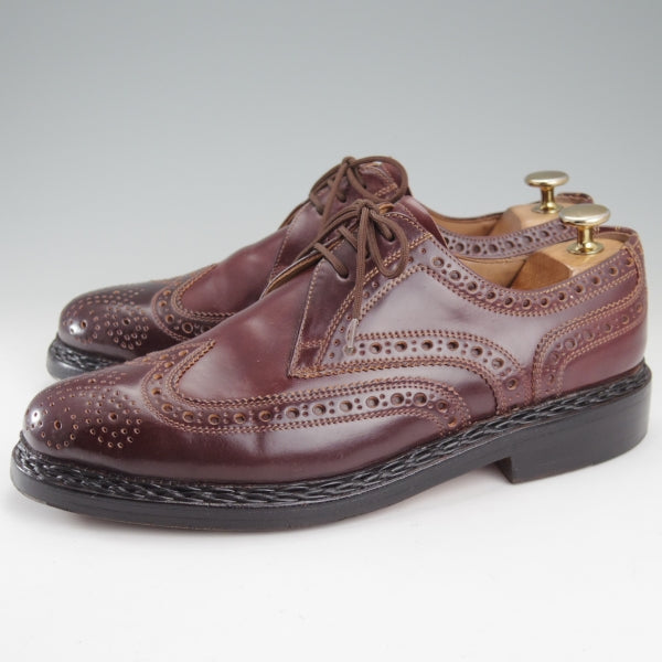 美品★(独)ハインリッヒ・ディンケラッカー SIZE 6.5【モデル定価￥193,600-★コードバン/BUDA/ブダ】赤茶/Heinrich Dinkelacker★n708
