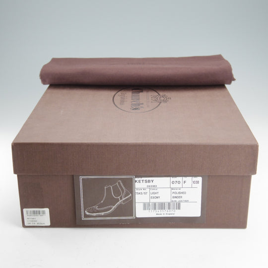 未使用★チャーチ 70F/UK7【5都市ロゴ★KETSBY/サイドゴアブーツ】103Bラスト/LIGHT EBONY/ライトエボニー/濃茶/Church's★o196