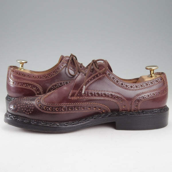 美品★(独)ハインリッヒ・ディンケラッカー SIZE 6.5【モデル定価￥193,600-★コードバン/BUDA/ブダ】赤茶/Heinrich Dinkelacker★n708