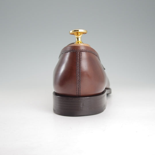 美品★エドワードグリーン 6.5E【定価￥269,500-★ピカデリー/PICCADILLY】184ラスト/コインローファー/カーフ/濃茶/EDWARD GREEN★p331