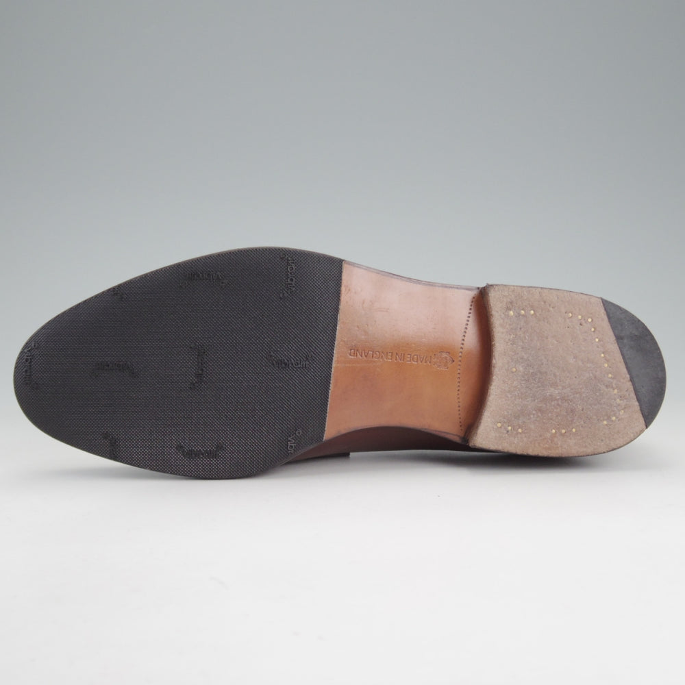 美品★エドワードグリーン 6.5E【定価￥269,500-★ピカデリー/PICCADILLY】184ラスト/コインローファー/カーフ/濃茶/EDWARD GREEN★p331