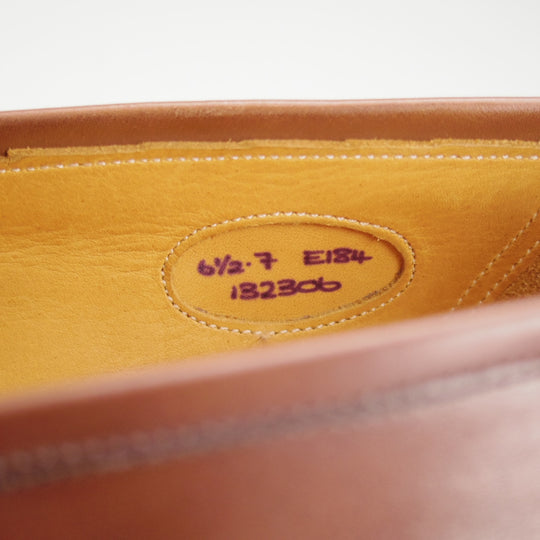 美品★エドワードグリーン 6.5E【定価￥269,500-★ピカデリー/PICCADILLY】184ラスト/コインローファー/カーフ/濃茶/EDWARD GREEN★p331