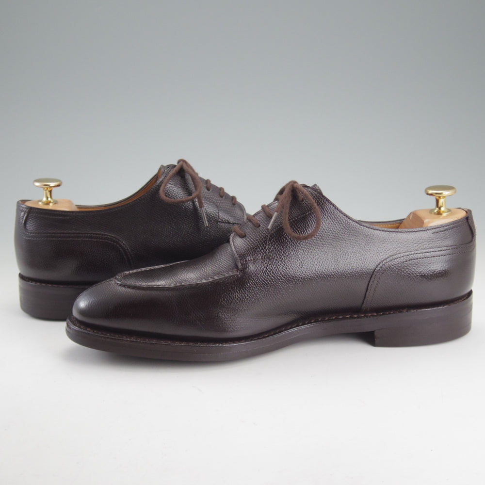 美品★ジョンロブ 7.5E【定価1,870ユーロ(34万円程度)★HARLYN/スキンステッチ/8695ラスト】Uチップ/グレインレザー/濃茶/JOHN LOBB★p332