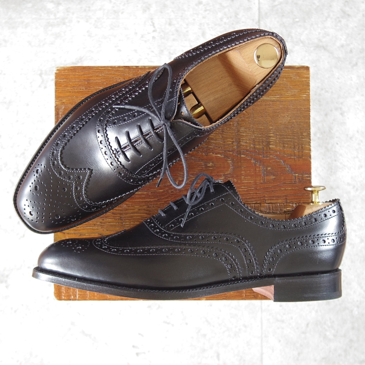 極上☆ジョンストン&マーフィー SIZE 6.5【☆クラウンアリストクラフト