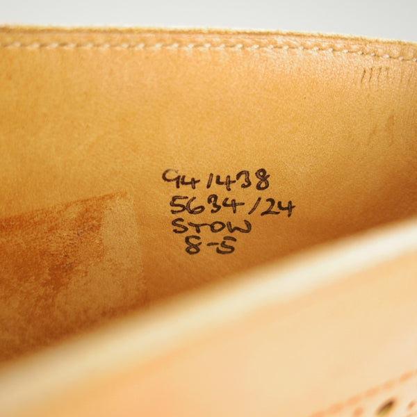 極上★トリッカーズ SIZE 8【定価￥143,000-★ダイナイトソール仕様/STOW/エイコンアンティーク】M5634/ブーツ/薄茶/Tricker's★n716
