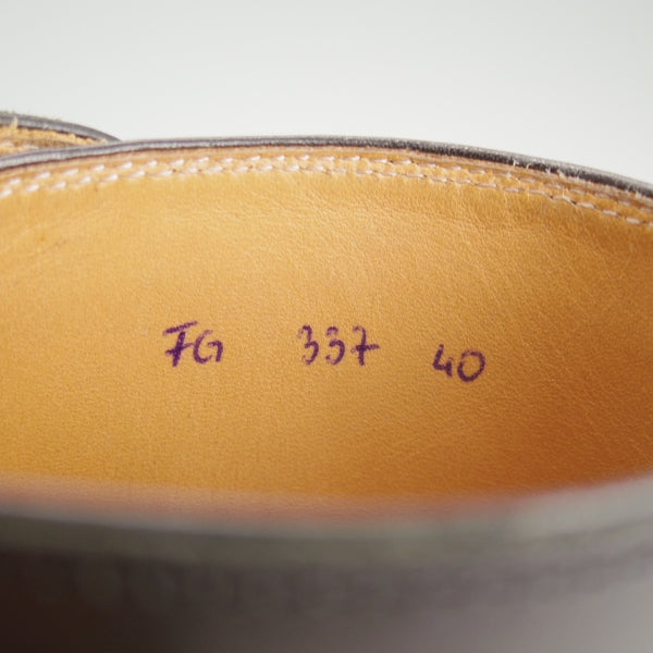 美品★(伊)F.LLIジャコメッティ SIZE 40【定価￥178,200-★ジョッパーブーツ/FG337】(仏)デュプイ社のカーフ/黒/Giacometti★n724