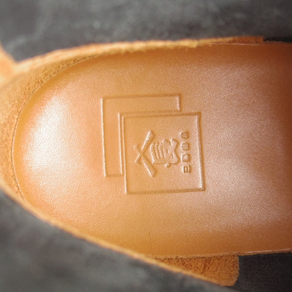 極美品★三陽山長 SIZE 6【定価￥66,000-★榛名/モックトゥブーツ】HARUNA/オイルドレザー/黒/メンズ/Sanyo Yamacho★n717