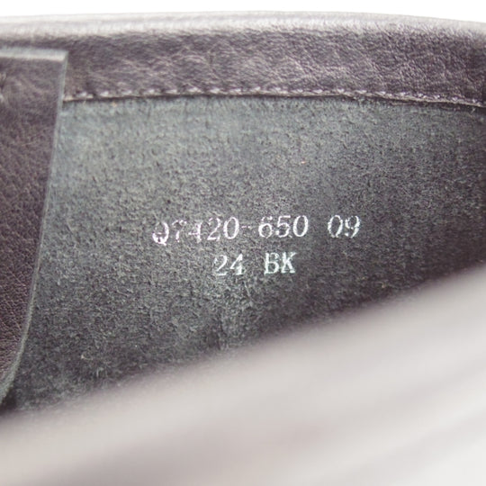 極美品★三陽山長 SIZE 6【定価￥66,000-★榛名/モックトゥブーツ】HARUNA/オイルドレザー/黒/メンズ/Sanyo Yamacho★n717