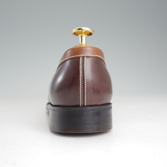 美品★J.M.ウエストン(レディース) 3D【現行定価￥165,000-★コインローファー/180】82ラスト/濃茶×茶×白/Weston/ウェストン★p334